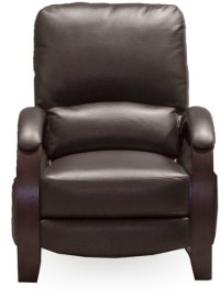 Espresso Brown Push Back High Leg Recliner - Larue