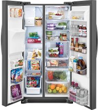FGSS2635TD Frigidaire Gallery 25.5 cu. ft. Side by Side Refrigerator - 36 Inch Black Stainless Steel-2