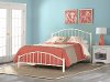 2084-500 Classic Contemporary White Queen Metal Bed - Cottage