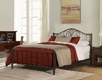 2144-330 Casual Traditional Black Twin Metal Bed - Kenosha