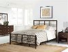 2089-330 Modern Dark Pewter Twin Metal Bed - Manhattan