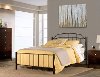2146-330 Casual Contemporary Black Twin Metal Bed - Sheffield
