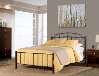 2146-330 Casual Contemporary Black Twin Metal Bed - Sheffield