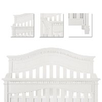 826-BW Brush White 5-in-1 Convertible Crib - Cheyenne-3