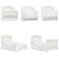 826-BW Brush White 5-in-1 Convertible Crib - Cheyenne-4
