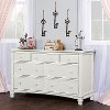 827-BW Brush White Double Dresser - Cheyenne