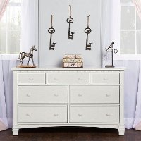 827-BW Brush White Double Dresser - Cheyenne-2