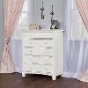 828-BW Brush White 6-Drawer Chest - Cheyenne