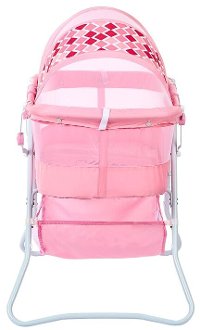 Rose Pink Portable Baby Bassinet - Karley-3