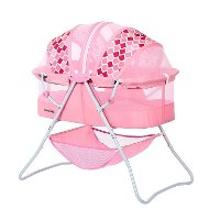 Rose Pink Portable Baby Bassinet - Karley-4