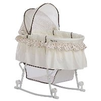 Cream Portable 2-in-1 Bassinet and Cradle - Lacy-3