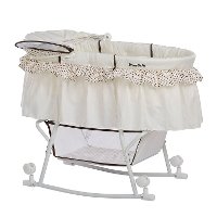 Cream Portable 2-in-1 Bassinet and Cradle - Lacy-6