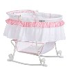 Pink and White Portable 2-in-1 Bassinet and Cradle - Lacy -6