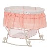 Rose Pink Portable 2-in-1 Bassinet and Cradle - Lacy-4