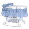 Serenity Blue Portable 2-in-1 Bassinet and Cradle - Lacy -6