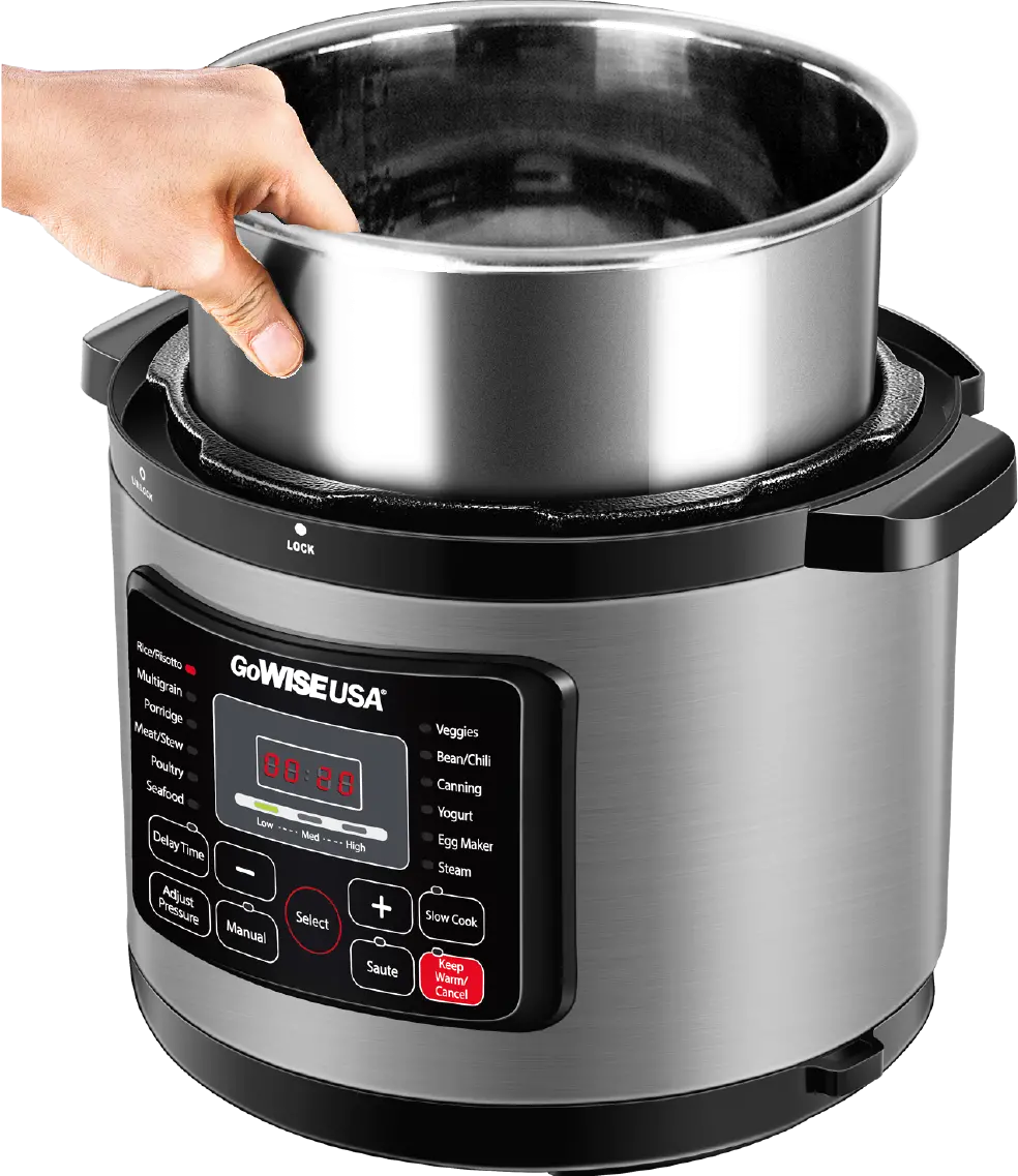 GoWISE Programmable 6-Quart Pressure Cooker-6