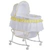 Yellow and White Portable 2-in-1 Bassinet and Cradle - Lacy -3
