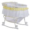 Yellow and White Portable 2-in-1 Bassinet and Cradle - Lacy -4