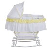Yellow and White Portable 2-in-1 Bassinet and Cradle - Lacy -5