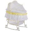 Yellow and White Portable 2-in-1 Bassinet and Cradle - Lacy -6