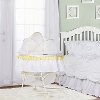 Yellow and White Portable 2-in-1 Bassinet and Cradle - Lacy