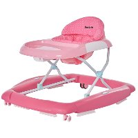 Pink 2-in-1 Crossover Musical Walker and Rocker-4