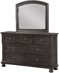 Classic Traditional Gray Mirror - Stella