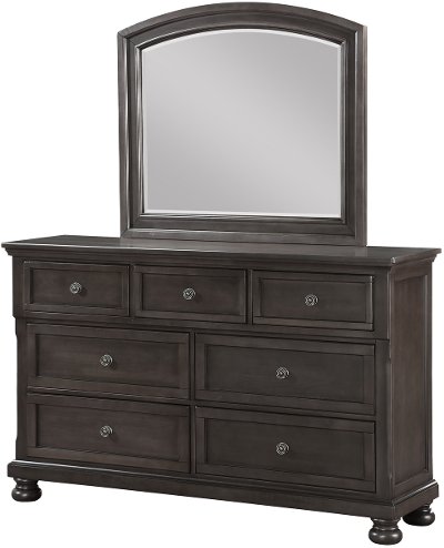Classic Traditional Gray Mirror - Stella