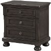 Classic Traditional Gray Nightstand - Stella