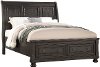 Classic Traditional Gray 6 Piece Queen Storage Bed - Stella