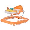 Orange and White 2-in-1 Crossover Musical Walker and Rocker-2
