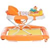 Orange and White 2-in-1 Crossover Musical Walker and Rocker-6