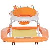 Orange and White 2-in-1 Crossover Musical Walker and Rocker-7