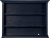 818-DN Distressed Navy Blue Hutch and Bookshelf - Napoli