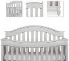 801-AM Antique Gray 5-in-1 Convertible Crib - Hampton-3