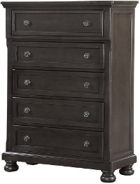 Classic Traditional Gray Chest of Drawers - Stella