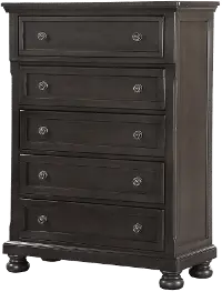 Classic Traditional Gray Chest of Drawers - Stella