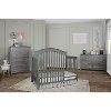 801-SGY Storm Gray 5-in-1 Convertible Crib - Hampton-2