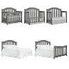 801-SGY Storm Gray 5-in-1 Convertible Crib - Hampton-4