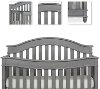 801-SGY Storm Gray 5-in-1 Convertible Crib - Hampton-5