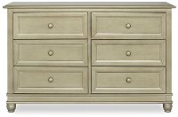 802-PTR Antique Bronze 6-Drawer Double Dresser - Hampton
