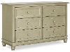 802-PTR Antique Bronze 6-Drawer Double Dresser - Hampton-2