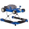 Race Car Blue Activity and Walk Behind Walker - Aston-3