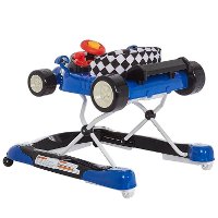 Race Car Blue Activity and Walk Behind Walker - Aston-4