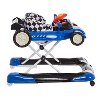 Race Car Blue Activity and Walk Behind Walker - Aston-6