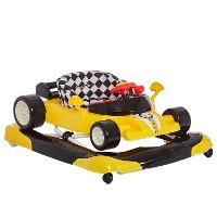 Race Car Yellow Activity and Walk Behind Walker - Aston