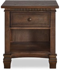 830-AB Antique Brown 1-Drawer Nightstand - Santa Fe
