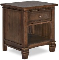 830-AB Antique Brown 1-Drawer Nightstand - Santa Fe-2