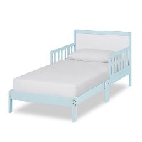 Sky Blue and White Toddler Bed - Brookside-2