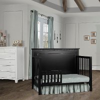 Black 5-in-1 Convertible Crib - Morgan